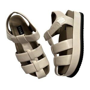 ROAM 90's Stack Sandals in Cement